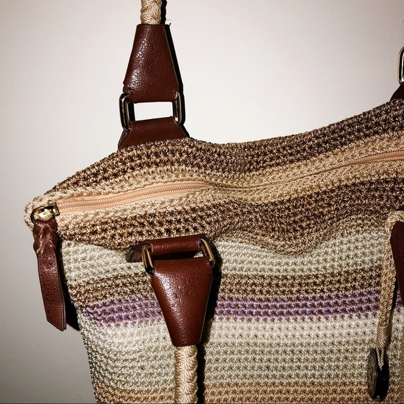 The Sak Purse crochet hobo sequoia purple brown - Picture 4 of 8